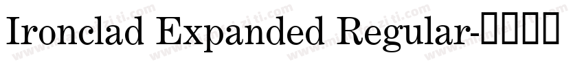 Ironclad Expanded Regular字体转换